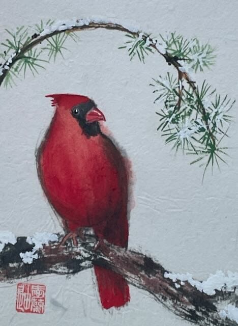 cardinal in Winter